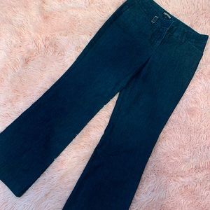 EUC wide leg dark denim jeans